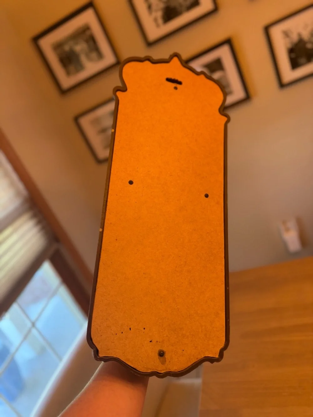 Vintage Burwood Homco Pocket Faux wood Wall Mirror